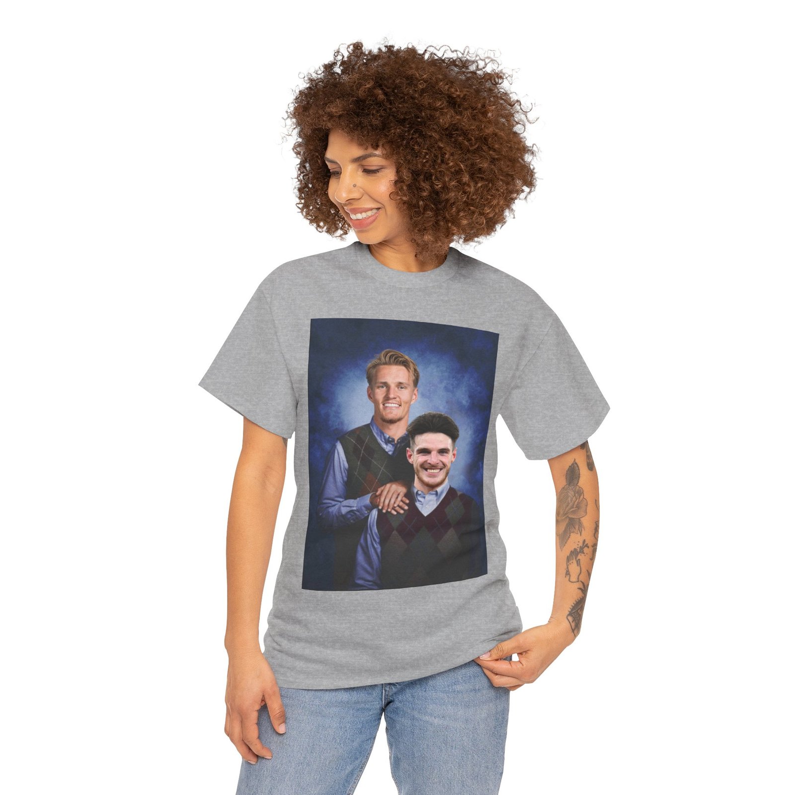 Declan Rice & Odegaard Step Brothers T-Shirt | Arsenal Football Duo Tee | Funny Gunners Fan Gift | Arsenal Merch Funny Unisex Heavy Cotton - Image 30