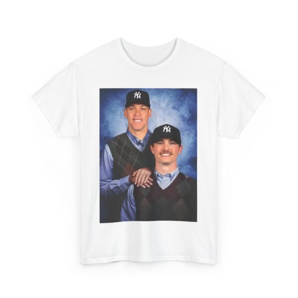 Aaron Judge & Max Fried Step Brothers T-Shirt | New York Yankees Braves Fan Shirt | Funny Baseball Duo Tee | MLB Gift Shirt - Image 3