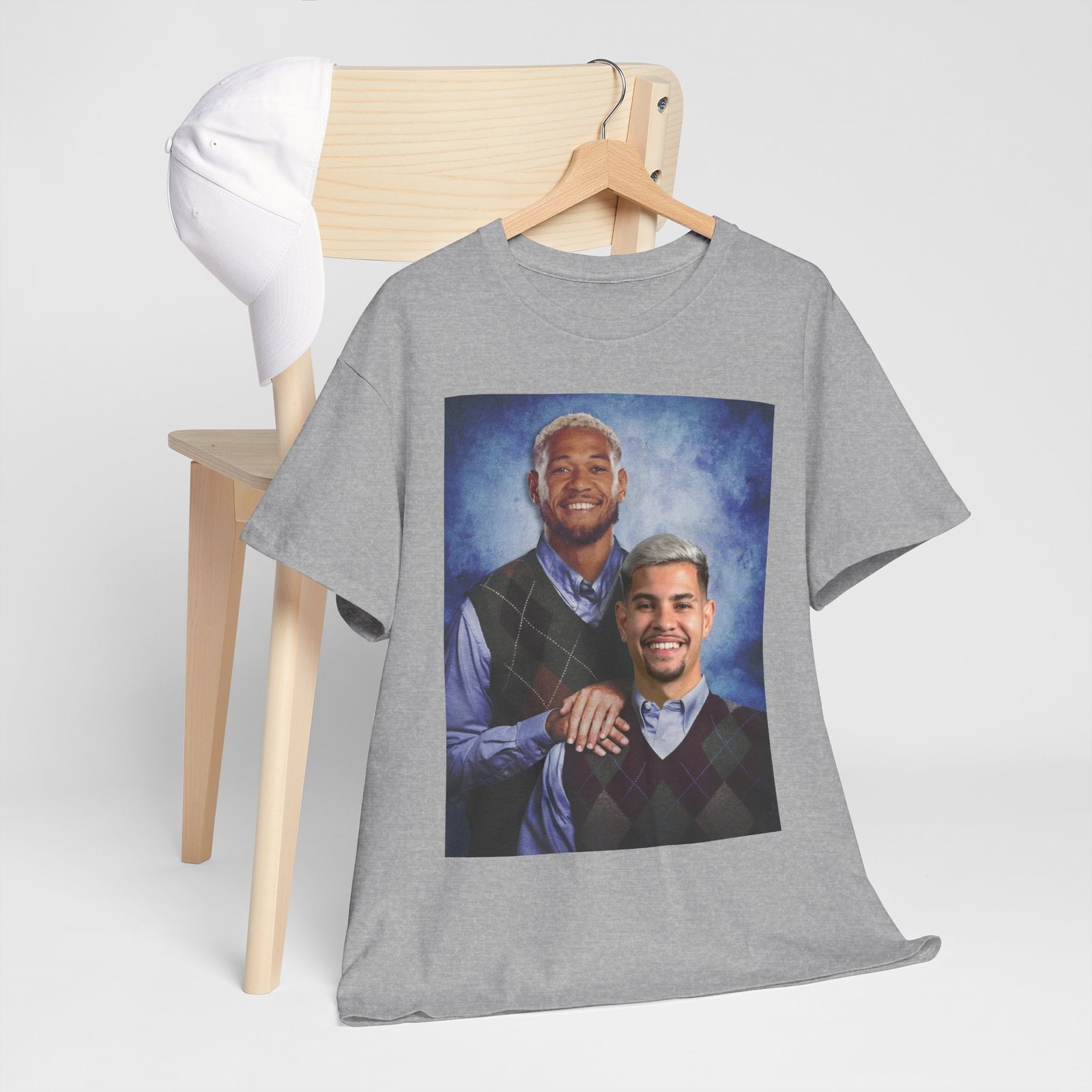 Joelinton & Bruno Guimarães Step Brothers T-Shirt | Newcastle United Fan Apparel | Funny Magpies | Newcastle Gift Unisex Heavy Cotton Tee - Image 29