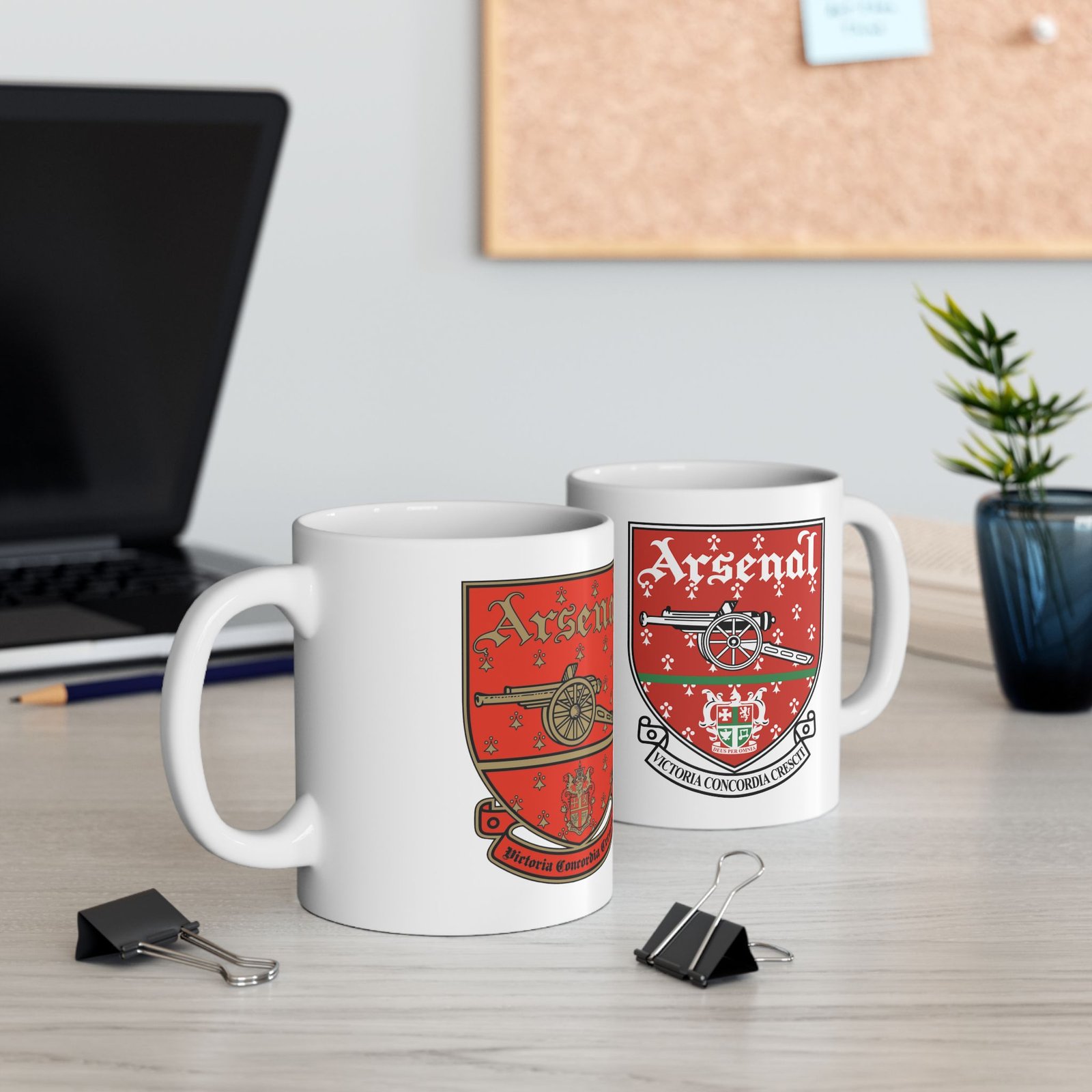 Vintage Arsenal Mug – Retro Arsenal FC Ceramic Coffee Cup – Classic Gunners Fan Gift (11oz, 15oz)