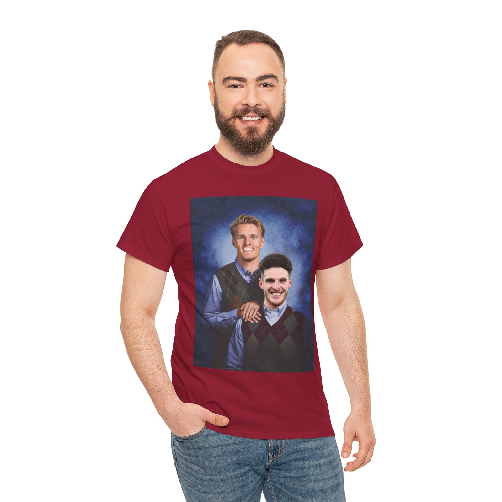 Declan Rice & Odegaard Step Brothers T-Shirt | Arsenal Football Duo Tee | Funny Gunners Fan Gift | Arsenal Merch Funny Unisex Heavy Cotton - Image 36