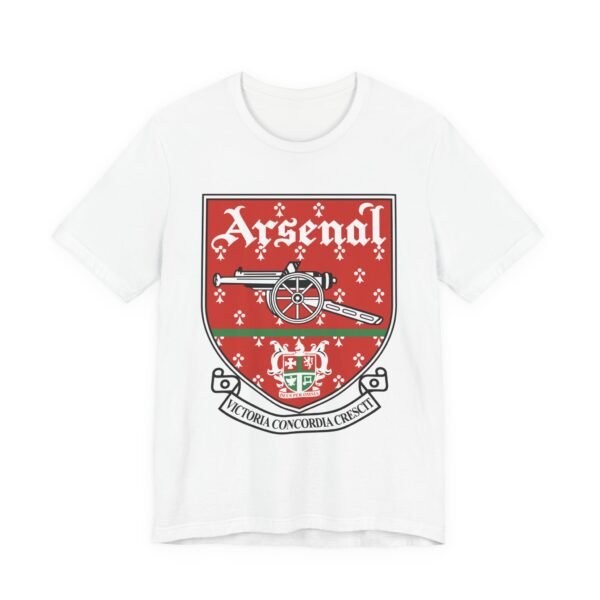 Arsenal Vintage Logo Sweatshirt | Retro Arsenal FC Shirt | Classic Gunners | Gift for Football Supporters Unisex Jersey Short Sleeve Tee - Image 9