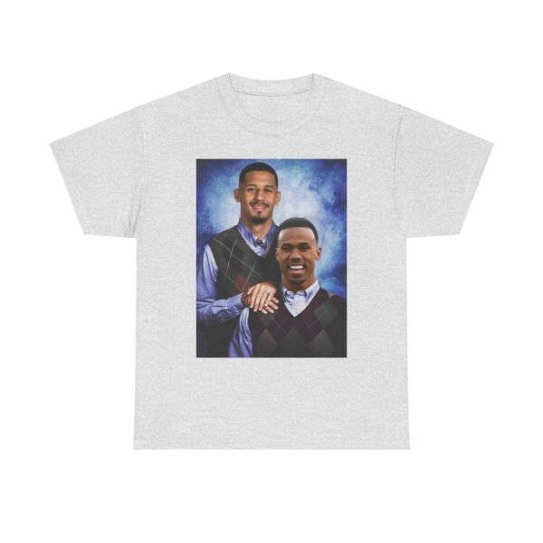 Gabriel & William Saliba T-Shirt | Arsenal FC Shirt | Step brother Shirt |  Unisex Heavy Cotton Tee | Arsenal Football | Arsenal Gift - Image 14