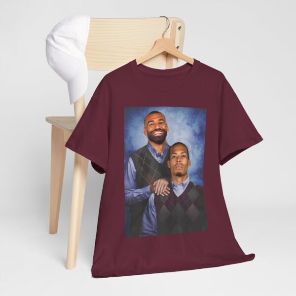 Mohamed Salah & Virgil van Dijk Step Brothers T-Shirt | Liverpool Vintage Jersey Shirt | Anfield Football Duo | Soccer Fan Gift - Image 16