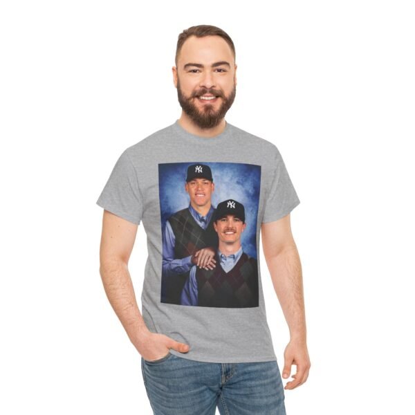 Aaron Judge & Max Fried Step Brothers T-Shirt | New York Yankees Braves Fan Shirt | Funny Baseball Duo Tee | MLB Gift Shirt - Image 13