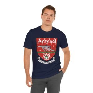 Arsenal Vintage Logo Sweatshirt | Retro Arsenal FC Shirt | Classic Gunners | Gift for Football Supporters Unisex Jersey Short Sleeve Tee