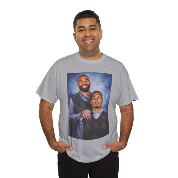 Mohamed Salah & Virgil van Dijk Step Brothers T-Shirt | Liverpool Vintage Jersey Shirt | Anfield Football Duo | Soccer Fan Gift - Image 13