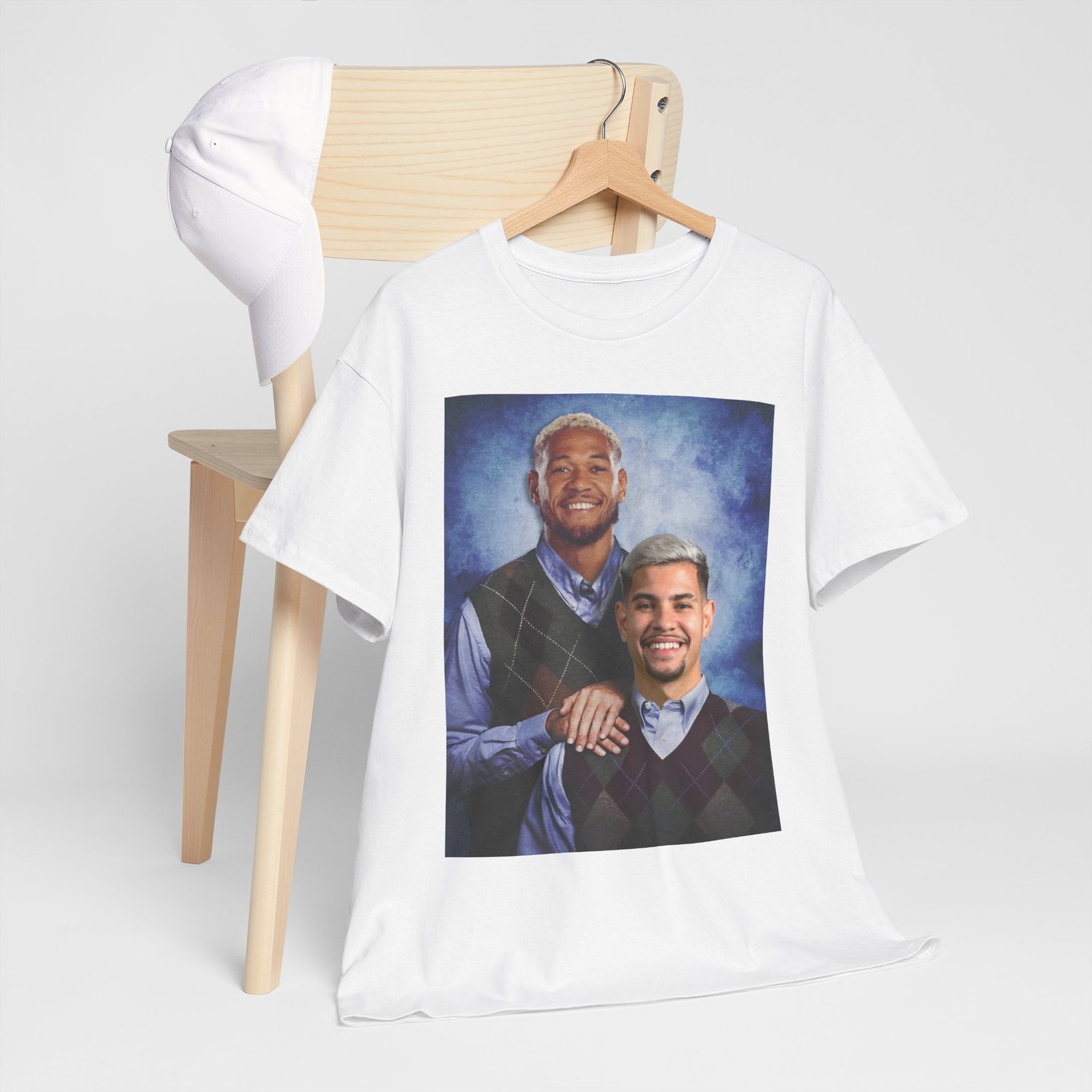 Joelinton & Bruno Guimarães Step Brothers T-Shirt | Newcastle United Fan Apparel | Funny Magpies | Newcastle Gift Unisex Heavy Cotton Tee - Image 10