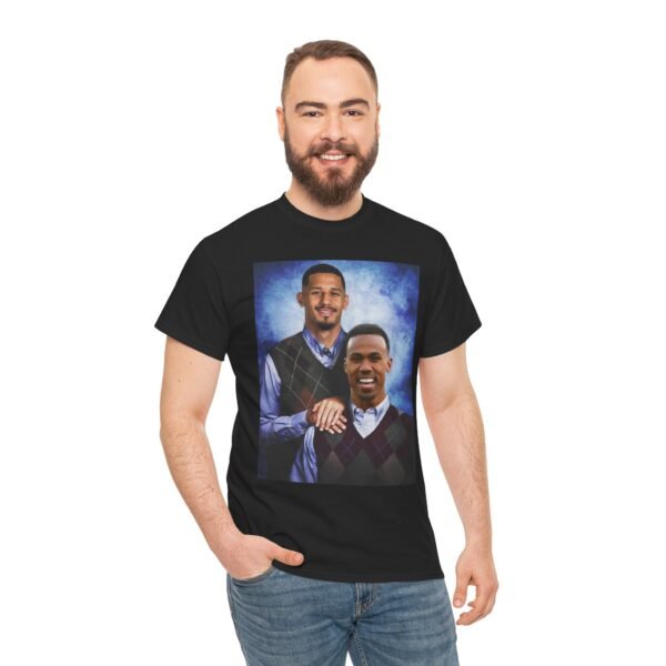 Gabriel & William Saliba T-Shirt | Arsenal FC Shirt | Step brother Shirt |  Unisex Heavy Cotton Tee | Arsenal Football | Arsenal Gift - Image 24