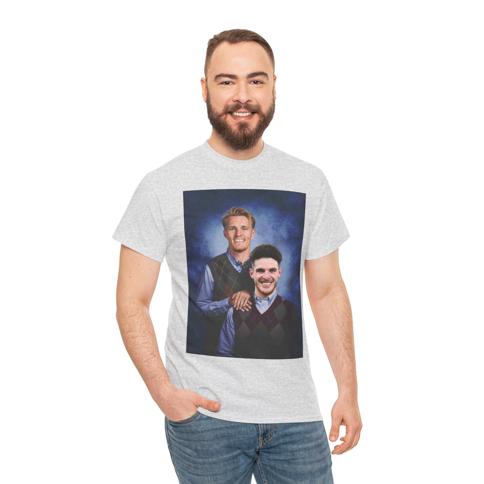 Declan Rice & Odegaard Step Brothers T-Shirt | Arsenal Football Duo Tee | Funny Gunners Fan Gift | Arsenal Merch Funny Unisex Heavy Cotton - Image 16