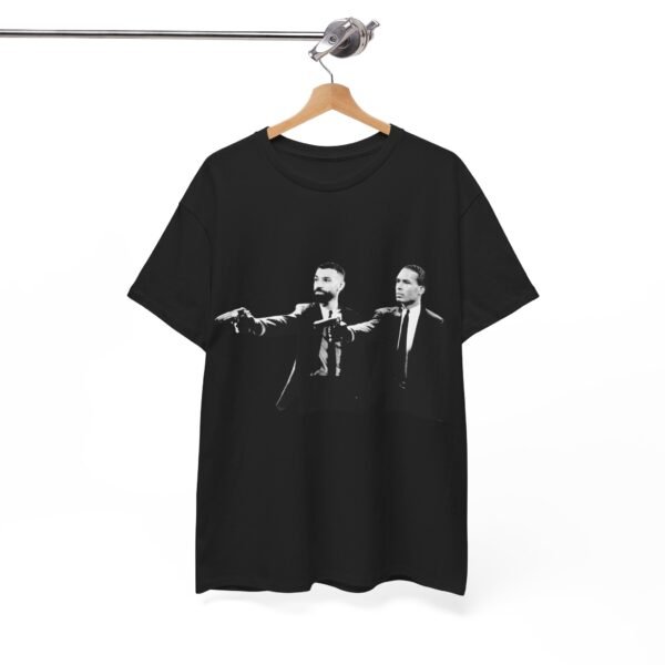 Mo Salah & Virgil Pulp Fiction T-Shirt | Liverpool FC Fan Apparel | Funny Football Tee | Gift for Reds Supporters Unisex - Image 8