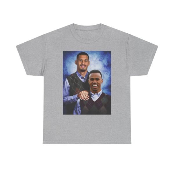 Gabriel & William Saliba T-Shirt | Arsenal FC Shirt | Step brother Shirt |  Unisex Heavy Cotton Tee | Arsenal Football | Arsenal Gift - Image 26
