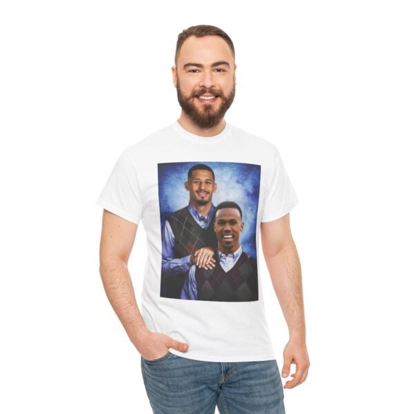 Gabriel & William Saliba T-Shirt | Arsenal FC Shirt | Step brother Shirt |  Unisex Heavy Cotton Tee | Arsenal Football | Arsenal Gift - Image 12