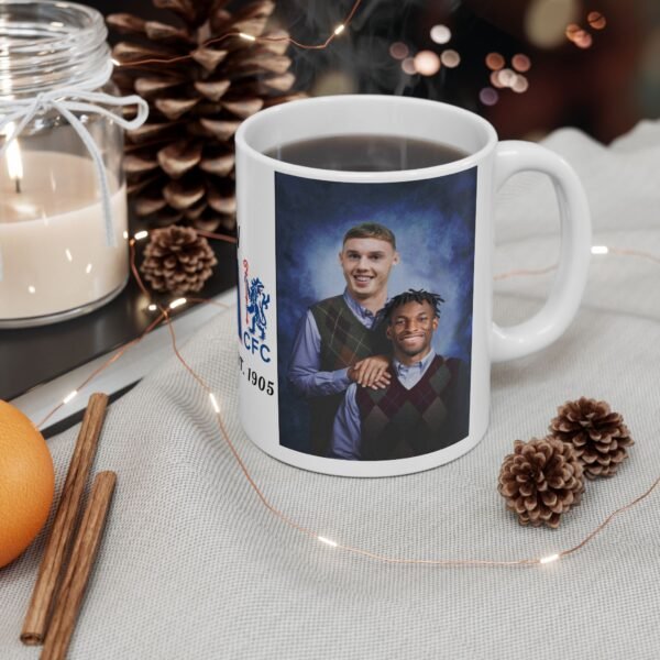 Cole Palmer & Nicolas Jackson Mug | Chelsea FC Mug | Chelsea Fan Gift | Stamford Bridge Mug | Football  Blues Duo Mug Ceramic Mug, 11oz - Image 6