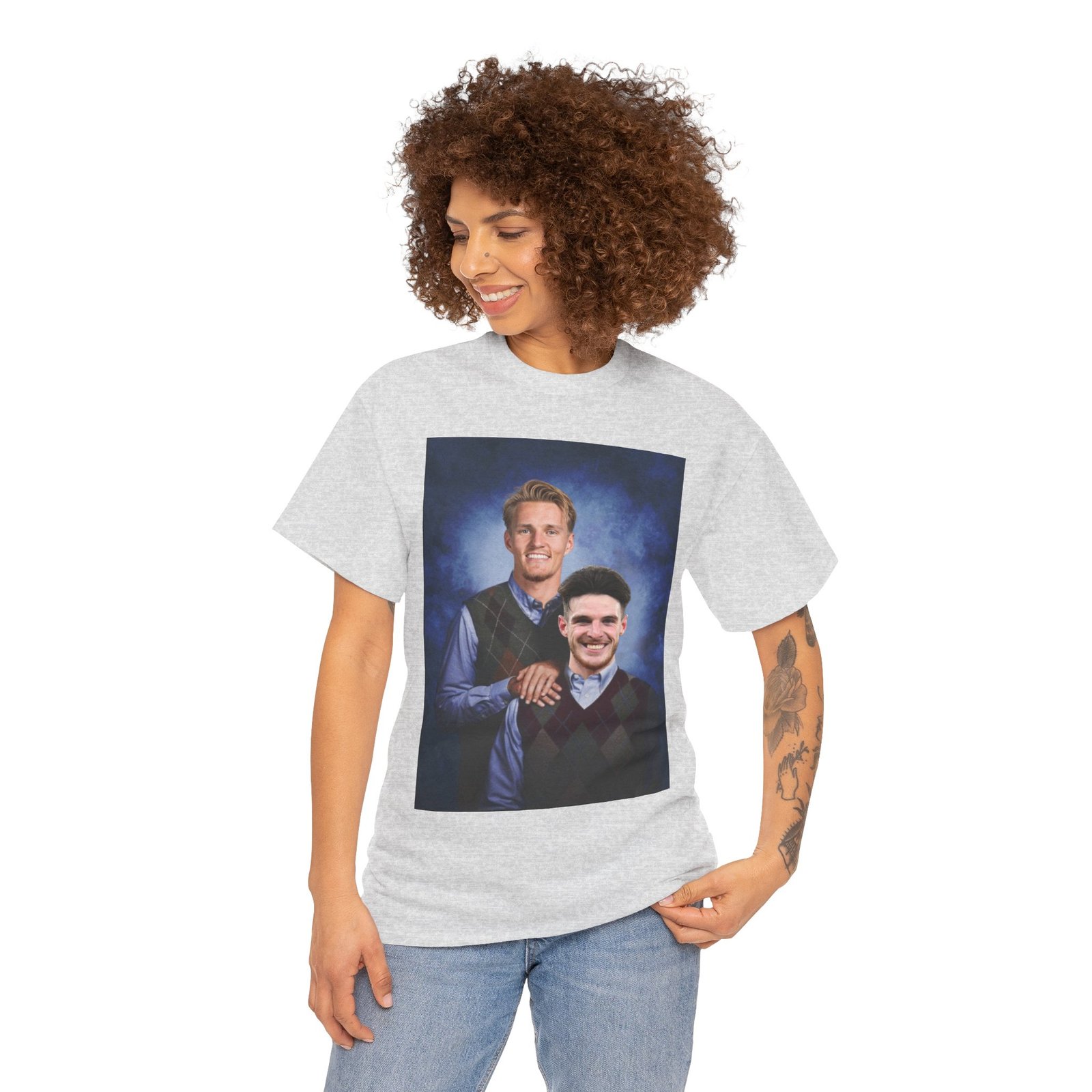 Declan Rice & Odegaard Step Brothers T-Shirt | Arsenal Football Duo Tee | Funny Gunners Fan Gift | Arsenal Merch Funny Unisex Heavy Cotton - Image 15