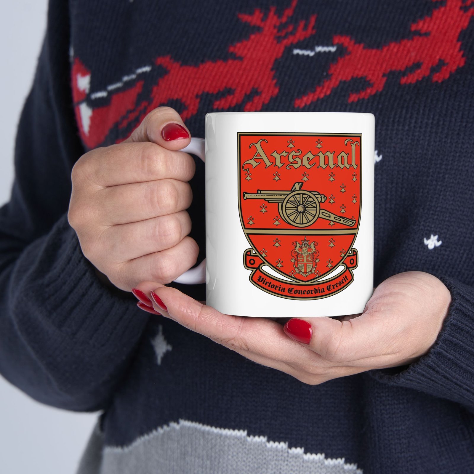Vintage Arsenal Mug – Retro Arsenal FC Ceramic Coffee Cup – Classic Gunners Fan Gift (11oz, 15oz) - Image 9