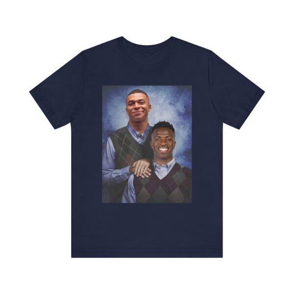 Mbappé & Vinicius Jr T-Shirt | Real madrid Gift | Mbappé Apparel | Vinícius Football Shirt Unisex Jersey Short Sleeve Tee - Image 2
