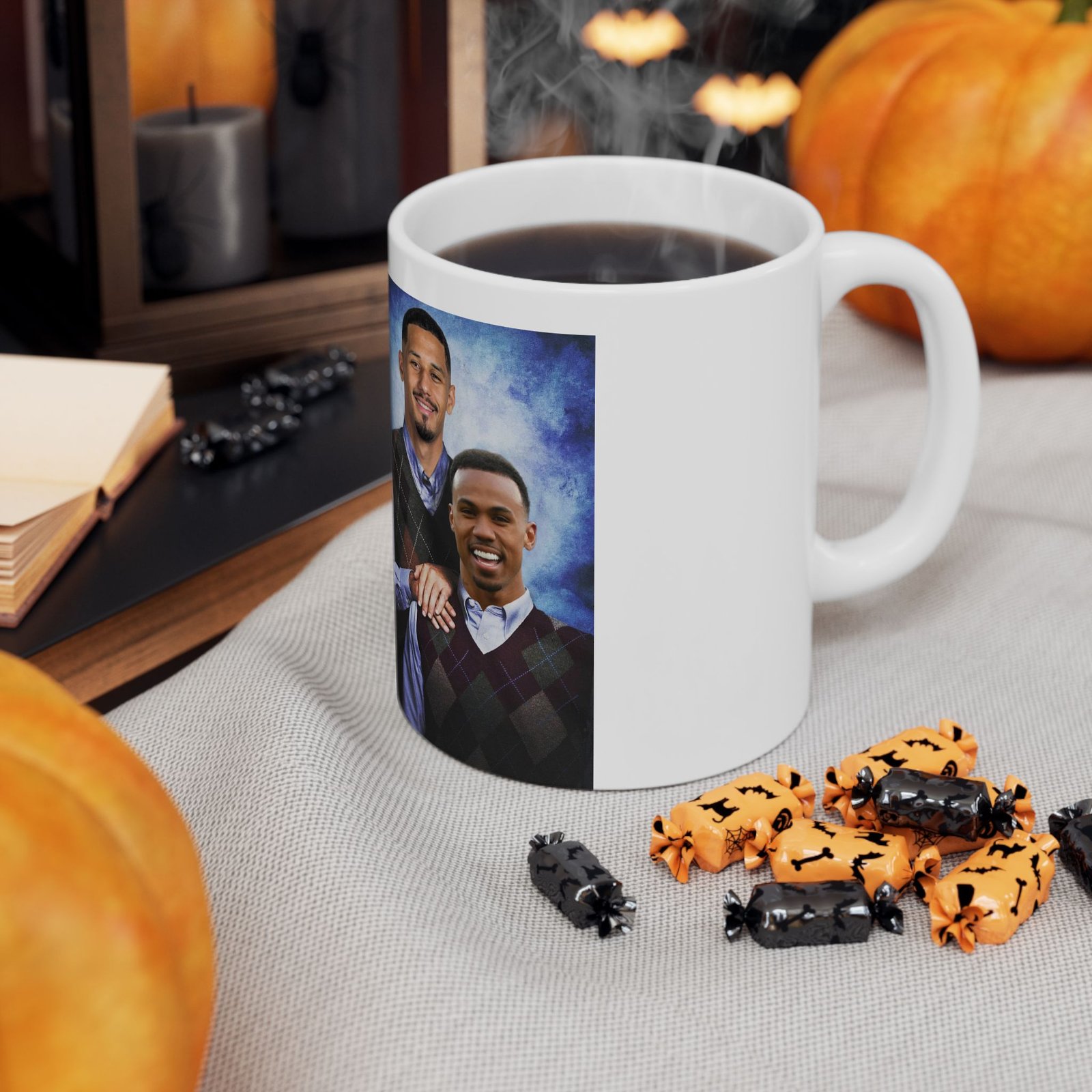 “Step Brothers Arsenal Mug – Gabriel Magalhães & William Saliba Duo – Funny Football Fan Coffee Cup Gift - Image 6