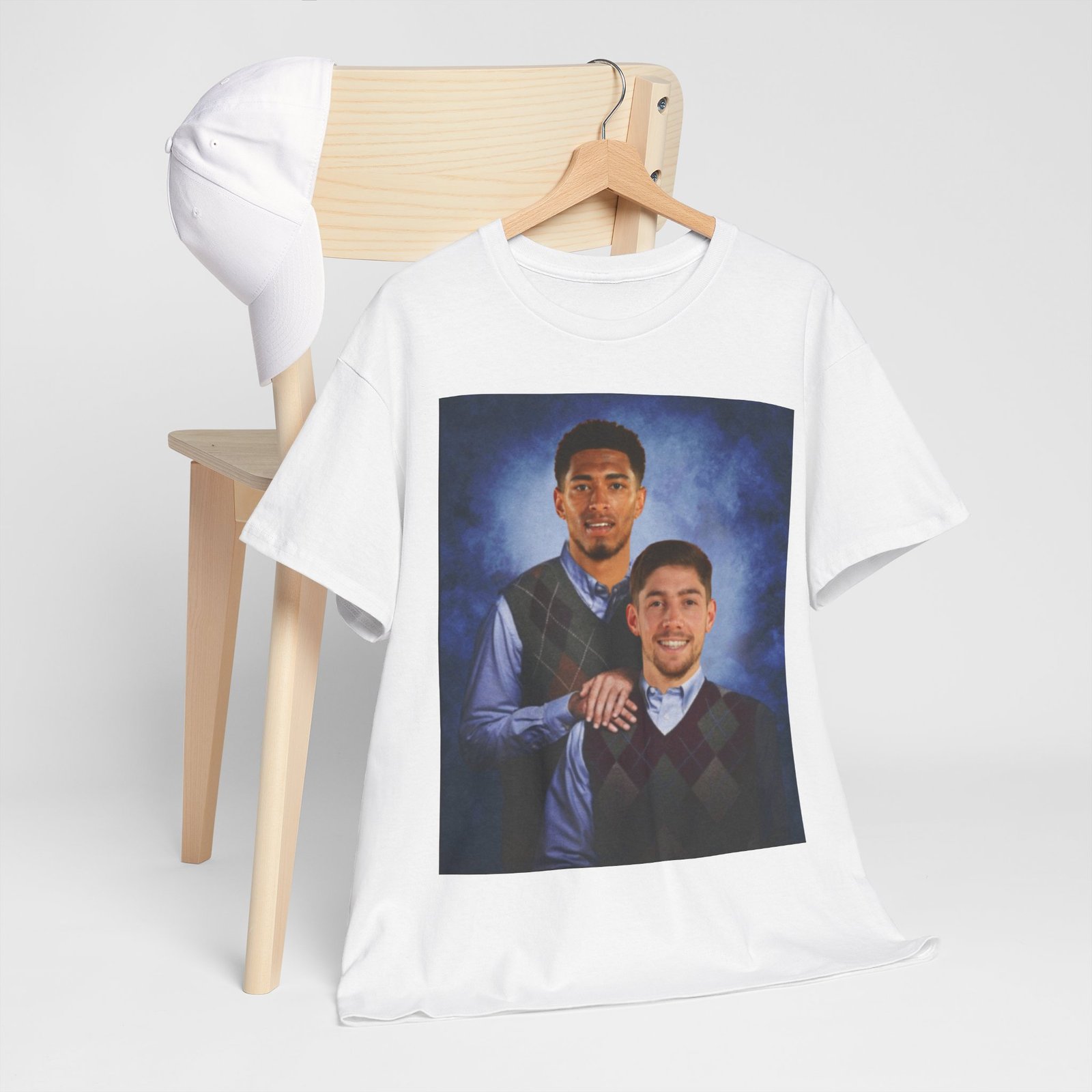 Real Madrid T-Shirt – Jude Bellingham & Valverde Step Brothers Duo – Vintage Madridista Fan Tee