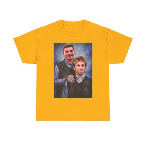 Max Verstappen & Liam Lawson Step Brothers T-Shirt | Red Bull Racing Duo | Funny F1 Fan Tee | Formula 1 Gift Funny Unisex Heavy Cotton Tee - Image 26