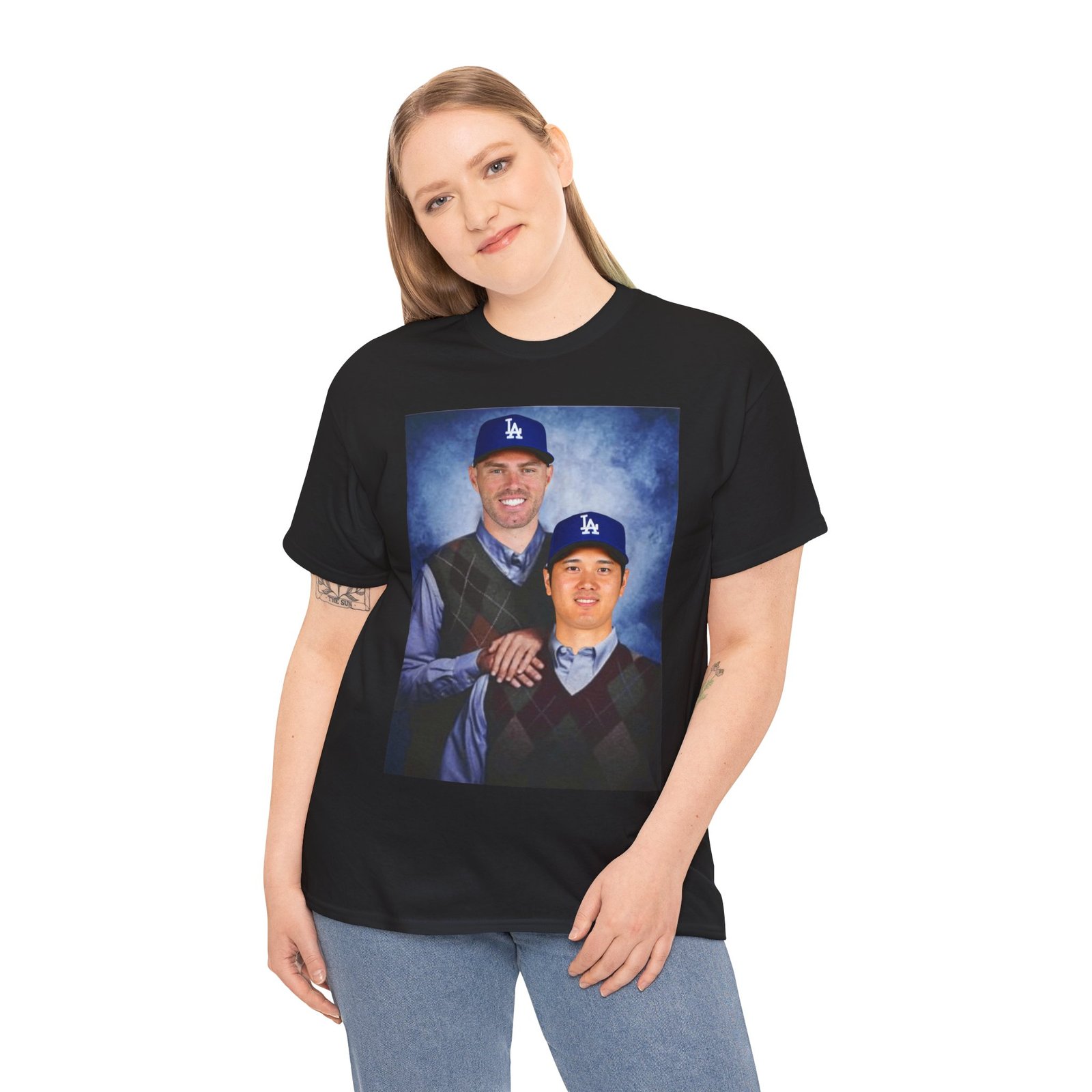 Freddie Freeman & Shohei Ohtani Step Brothers T-Shirt | LA Dodgers Baseball Tee | Funny MLB Duo Shirt | Dodgers Fan Gift Shirt - Image 19