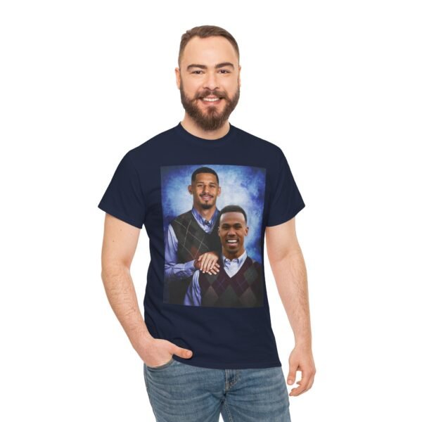 Gabriel & William Saliba T-Shirt | Arsenal FC Shirt | Step brother Shirt |  Unisex Heavy Cotton Tee | Arsenal Football | Arsenal Gift - Image 6