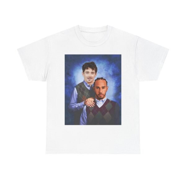 Charles & Lewis T-Shirt | Step Brothers F1 Duo Tee | Racing Fan Gift | Funny Formula 1 Shirt Unisex Heavy Cotton - Image 6