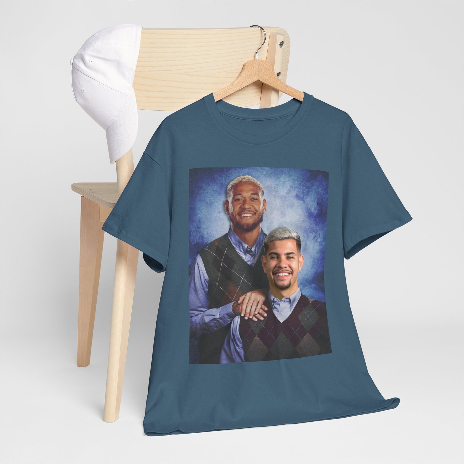 Joelinton & Bruno Guimarães Step Brothers T-Shirt | Newcastle United Fan Apparel | Funny Magpies | Newcastle Gift Unisex Heavy Cotton Tee - Image 35