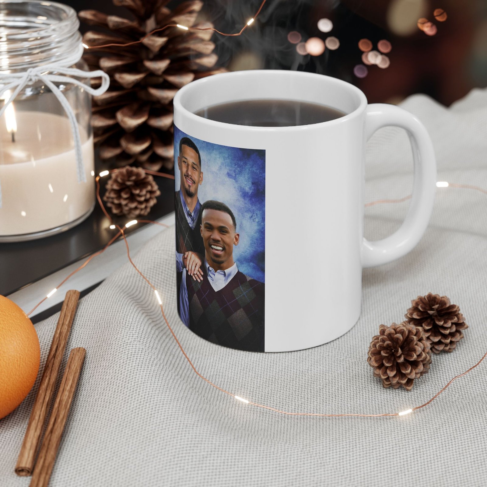 “Step Brothers Arsenal Mug – Gabriel Magalhães & William Saliba Duo – Funny Football Fan Coffee Cup Gift - Image 7