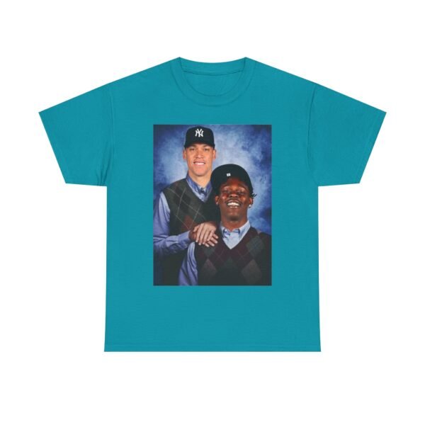 Jazz Chisholm & Aaron Judge Step Brothers T-Shirt | New York Yankees and Marlins Fan Shirt | Funny Baseball Duo Tee | MLB Gift Shirt - Image 21