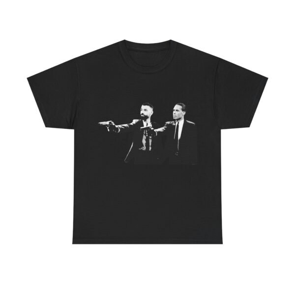 Mo Salah & Virgil Pulp Fiction T-Shirt | Liverpool FC Fan Apparel | Funny Football Tee | Gift for Reds Supporters Unisex - Image 2