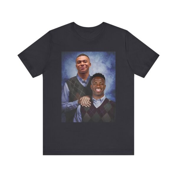 Mbappé & Vinicius Jr T-Shirt | Real madrid Gift | Mbappé Apparel | Vinícius Football Shirt Unisex Jersey Short Sleeve Tee - Image 13