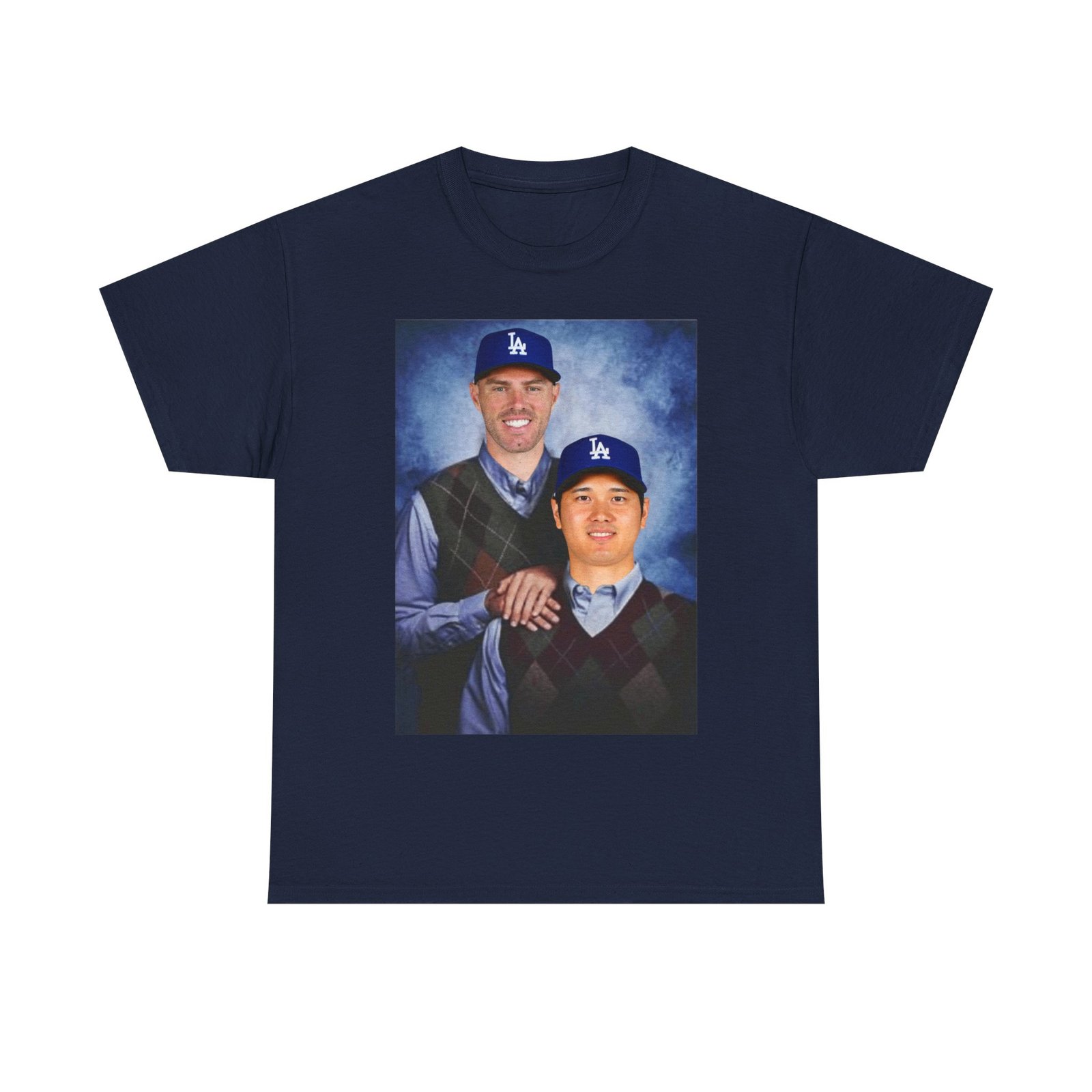 Freddie Freeman & Shohei Ohtani Step Brothers T-Shirt | LA Dodgers Baseball Tee | Funny MLB Duo Shirt | Dodgers Fan Gift Shirt - Image 2