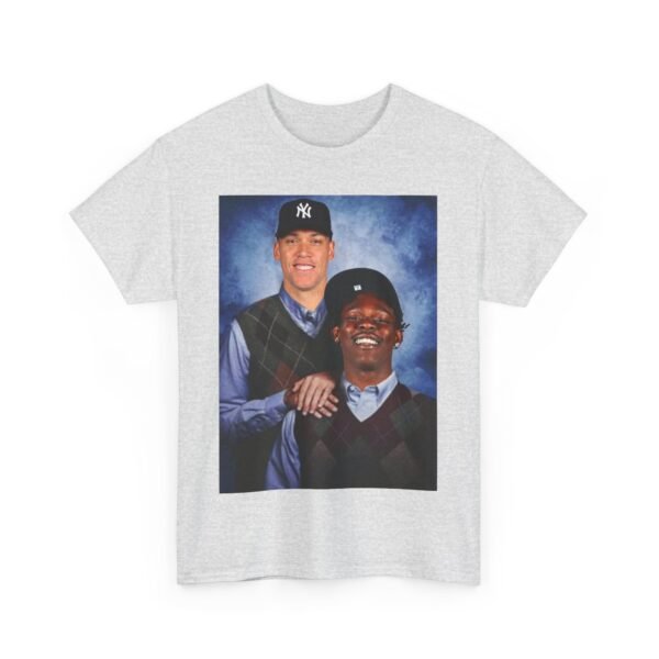 Jazz Chisholm & Aaron Judge Step Brothers T-Shirt | New York Yankees and Marlins Fan Shirt | Funny Baseball Duo Tee | MLB Gift Shirt - Image 13