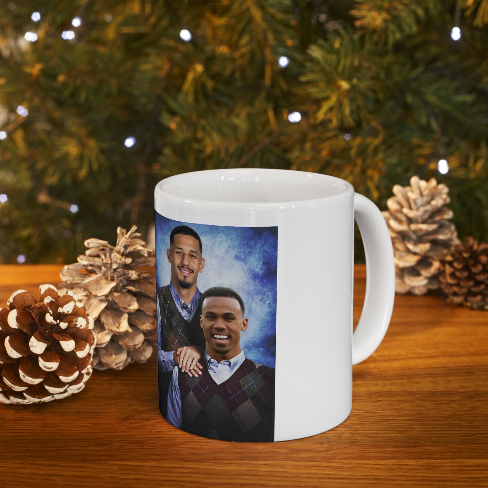 “Step Brothers Arsenal Mug – Gabriel Magalhães & William Saliba Duo – Funny Football Fan Coffee Cup Gift - Image 9