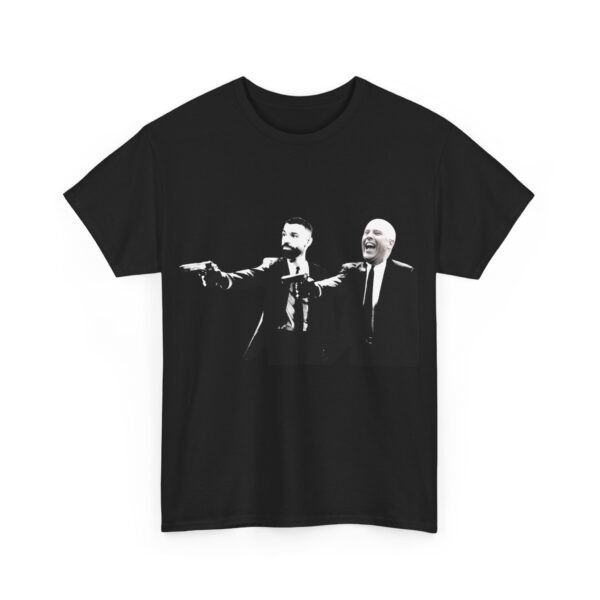 Mohamed Salah & Arne Slot Pulp Fiction Style T-Shirt | Liverpool FC Vintage Jersey | Anfield Duo Tee | liverpool fc  liverpool shirt - Image 3