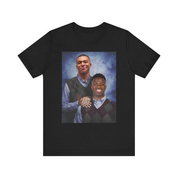 Mbappé & Vinicius Jr T-Shirt | Real madrid Gift | Mbappé Apparel | Vinícius Football Shirt Unisex Jersey Short Sleeve Tee - Image 9