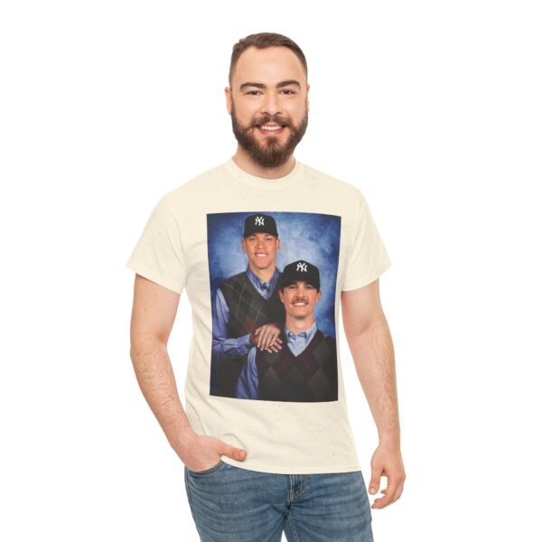 Aaron Judge & Max Fried Step Brothers T-Shirt | New York Yankees Braves Fan Shirt | Funny Baseball Duo Tee | MLB Gift Shirt - Image 23