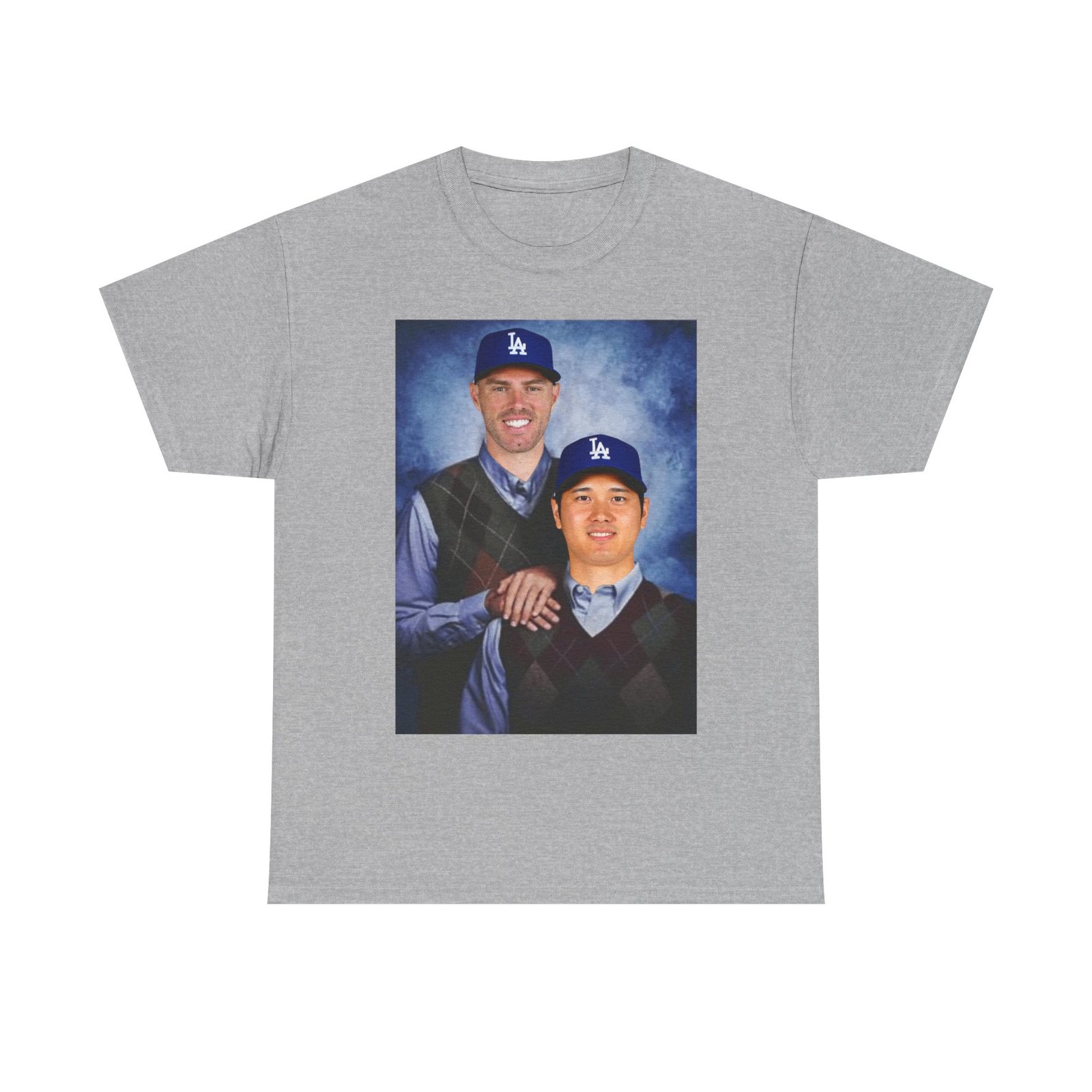 Freddie Freeman & Shohei Ohtani Step Brothers T-Shirt | LA Dodgers Baseball Tee | Funny MLB Duo Shirt | Dodgers Fan Gift Shirt - Image 20