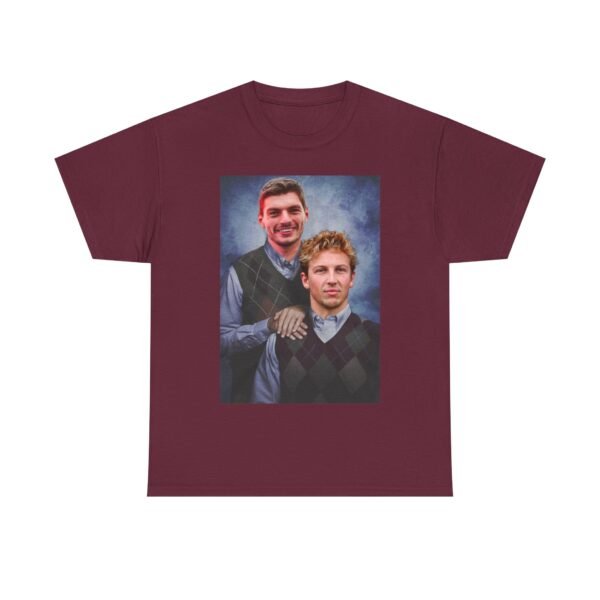 Max Verstappen & Liam Lawson Step Brothers T-Shirt | Red Bull Racing Duo | Funny F1 Fan Tee | Formula 1 Gift Funny Unisex Heavy Cotton Tee - Image 31
