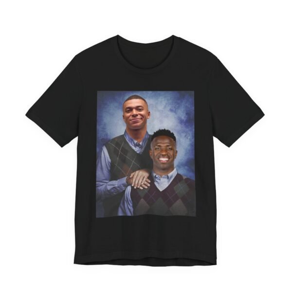 Mbappé & Vinicius Jr T-Shirt | Real madrid Gift | Mbappé Apparel | Vinícius Football Shirt Unisex Jersey Short Sleeve Tee - Image 11