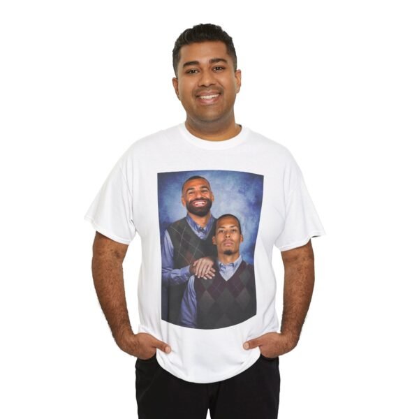 Mohamed Salah & Virgil van Dijk Step Brothers T-Shirt | Liverpool Vintage Jersey Shirt | Anfield Football Duo | Soccer Fan Gift - Image 7