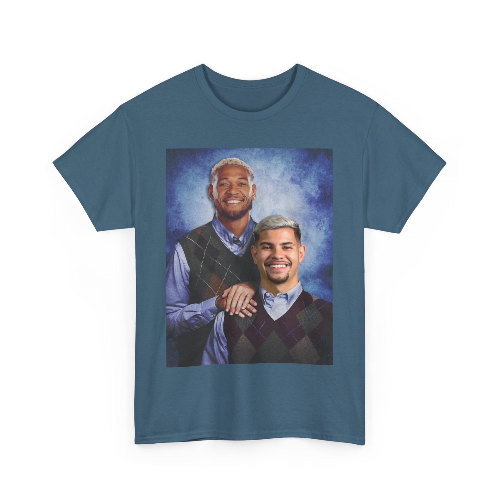 Joelinton & Bruno Guimarães Step Brothers T-Shirt | Newcastle United Fan Apparel | Funny Magpies | Newcastle Gift Unisex Heavy Cotton Tee - Image 33