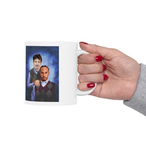 Charles Leclerc & Lewis Hamilton MUG | Step Brothers  F1 Duo Tee | Racing Fan Gift | Funny Formula 1 mug  Funny Mug - Image 6