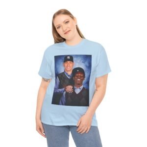 Jazz Chisholm & Aaron Judge Step Brothers T-Shirt | New York Yankees and Marlins Fan Shirt | Funny Baseball Duo Tee | MLB Gift Shirt