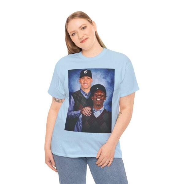 Jazz Chisholm & Aaron Judge Step Brothers T-Shirt | New York Yankees and Marlins Fan Shirt | Funny Baseball Duo Tee | MLB Gift Shirt