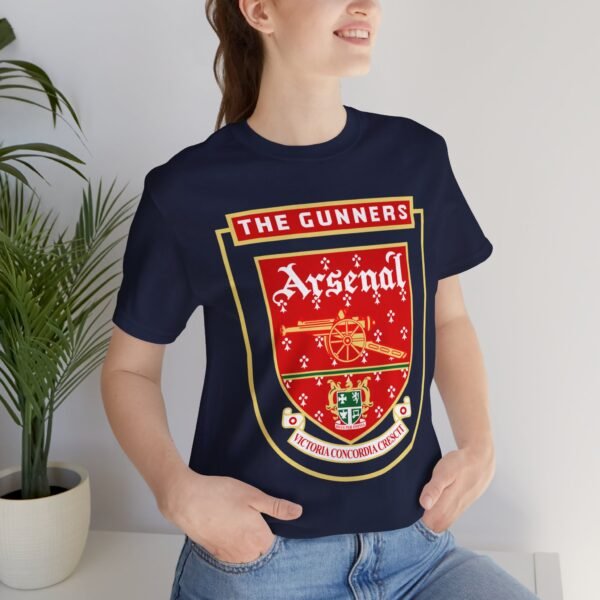 Retro Vintage Arsenal Logo T-Shirt | Arsenal Fan Tee | Arsenal FC Apparel | Gift for Him or Her | Unisex Jersey Short Sleeve Tee - Image 8