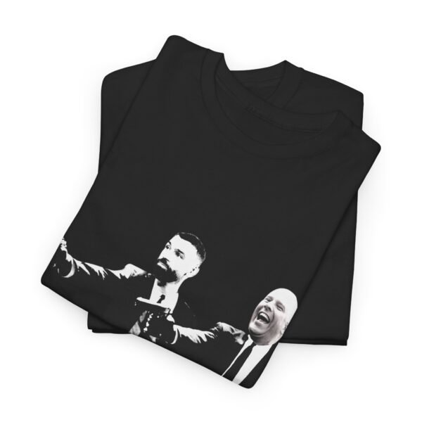 Mohamed Salah & Arne Slot Pulp Fiction Style T-Shirt | Liverpool FC Vintage Jersey | Anfield Duo Tee | liverpool fc  liverpool shirt - Image 4