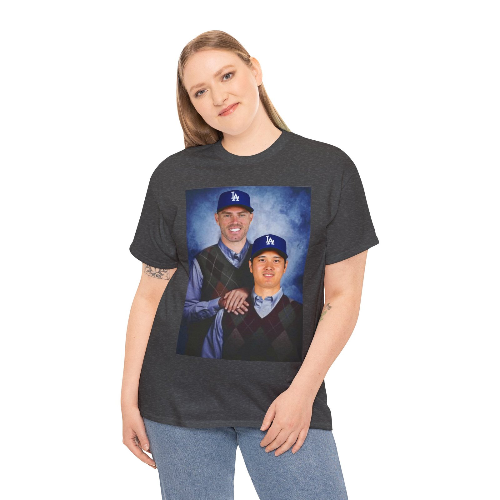 Freddie Freeman & Shohei Ohtani Step Brothers T-Shirt | LA Dodgers Baseball Tee | Funny MLB Duo Shirt | Dodgers Fan Gift Shirt - Image 37