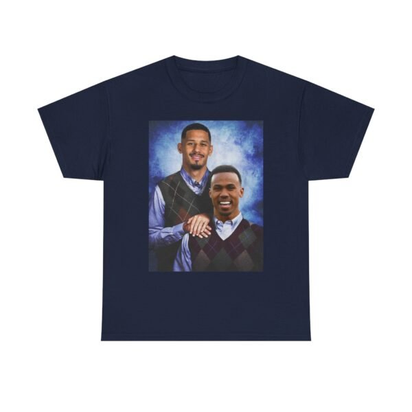 Gabriel & William Saliba T-Shirt | Arsenal FC Shirt | Step brother Shirt |  Unisex Heavy Cotton Tee | Arsenal Football | Arsenal Gift - Image 2